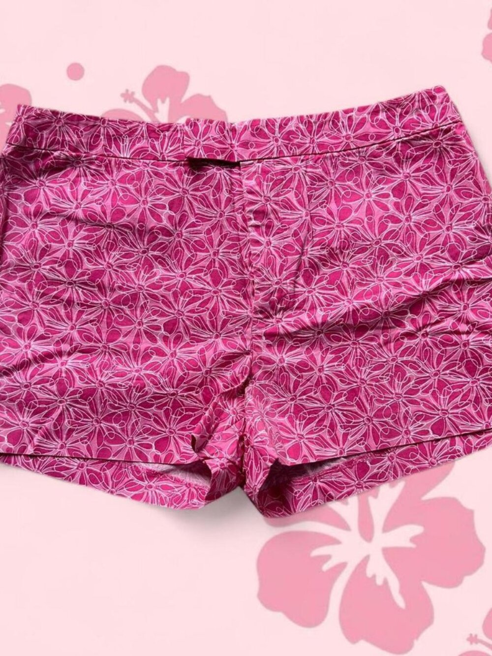 Tommy Hilfiger Bright Pink floral shorts sz 7